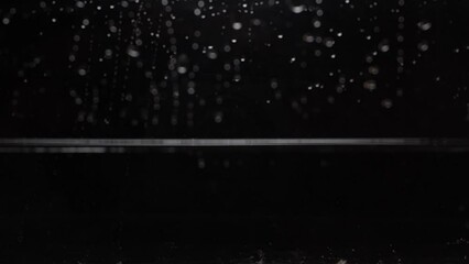 standing water in the aquarium area, looks calm, even though it's moving