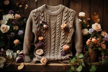 sweater knitted autumn season