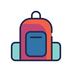 Bag Icon. Vector stock illustration.