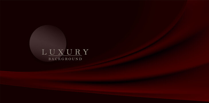 An elegant dark red background with smooth material waves