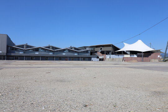 Le parc des expositions, vue de l'ext&eacute;rieur, ville de Colmar, d&eacute;partement du Haut Rhin, France