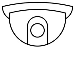 CCTV Line Icon Vector