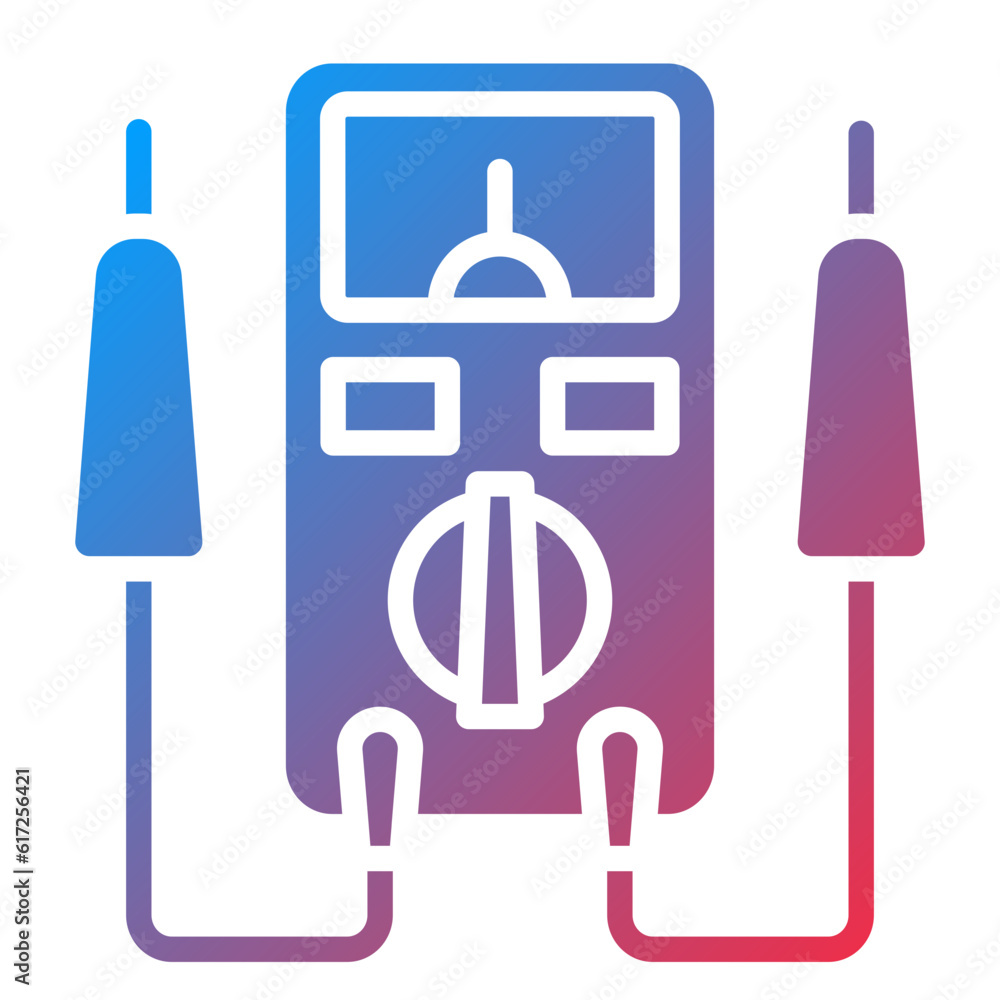 Poster vector design tester machine icon style