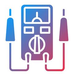 Vector Design Tester Machine Icon Style