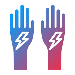 Obraz premium Vector Design Electrician Gloves Icon Style