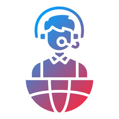 Vector Design Interpreter Icon Style