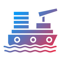 Vector Design Gunboat Icon Style