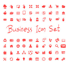 Naklejka premium web icon set for business and communication illustration vector hand drawn isolated on white background line art.