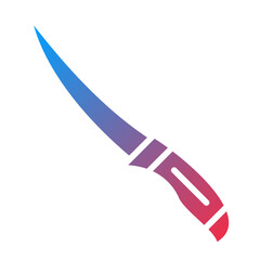Vector Design Fillet Knife Icon Style
