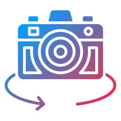 Vector Design 360 Camera Icon Style