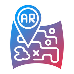 Vector Design Ar Navigation Icon Style