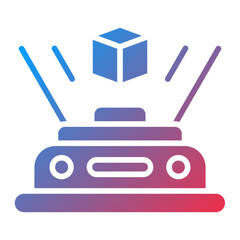 Vector Design Hologram Icon Style