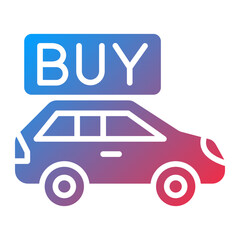 Vector Design Buy a Car Icon Style