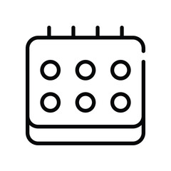Calenday Icon. Vector stock illustration.