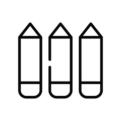 Pencils Icon. Vector stock illustration.