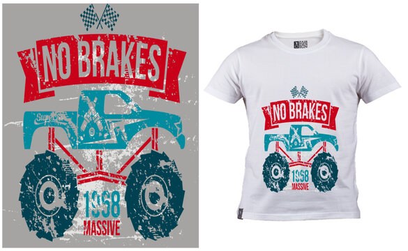 No Brakes T Shirt Design, Best Tshirt Design 