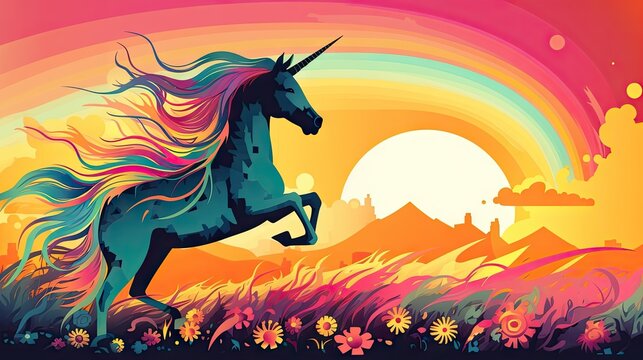 A illustration of a unicorn