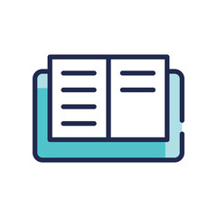 Book Icon. Vector stock illustration.