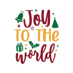 Naklejka premium Joy to the world