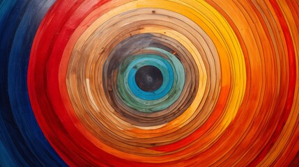 Ripple Effect: An abstract image of concentric circles expanding outward, symbolizing how small acts of social responsibility can create a far-reaching positive impact - obrazy, fototapety, plakaty