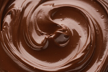Melted liquid premium chocolate. Confectionery concept