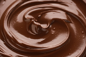 Melted liquid premium chocolate. Confectionery concept