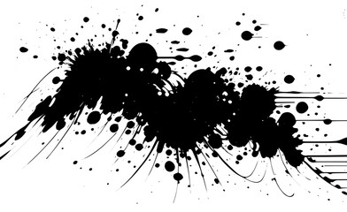 Obraz na płótnie Canvas Vector grunge overlay texture. Black and white background. Abstract monochrome image includes a faded effect in dark tones
