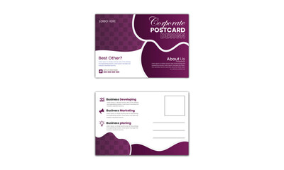 Creative corporate business Modern postcard EDDM design template