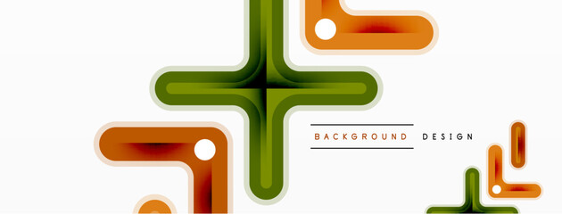 Obraz premium Minimal geometric background cross line. Design for wallpaper, banner, background, landing page, wall art, invitation, prints, posters