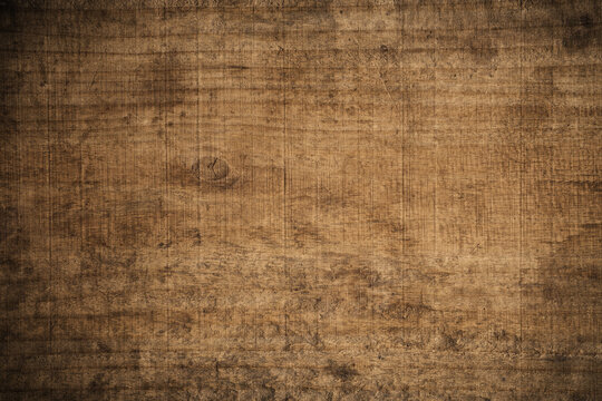 Old grunge dark textured wooden background, The surface of the old brown wood texture, Top view teak wood paneling.