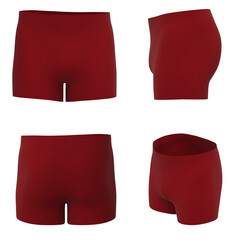 Boxer shorts, boxers underpants for boys, red underwear