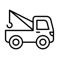 Fototapeta na wymiar Tow truck icon
