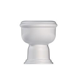 lavatory pan isolated on transparent background, bidet, 3D illustration, cg render
