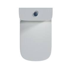 lavatory pan isolated on transparent background, bidet, 3D illustration, cg render
