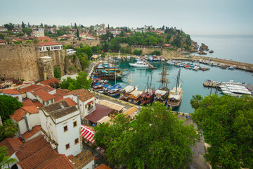 The ancient port of the old city of Antalya