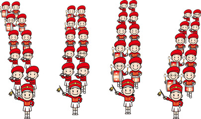 Drum and fife corps _ formation