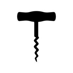 Corkscrew icon vector. Wine illustration sign. Wine shop symbol. Wine house logo.