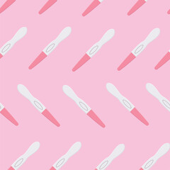 Pregnancy test pattern pregnancy planning pregnancy vector illustration