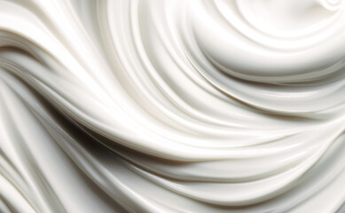 Pure white cream texture as abstract background Generative AI