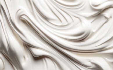 Fototapeta premium Pure white cream texture as abstract background Generative AI