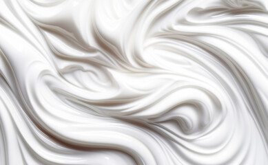 Pure white cream texture as abstract background Generative AI