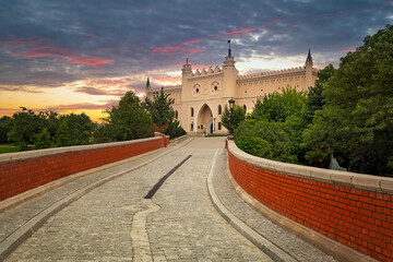 Royal castle in the city center of Lublin, Poland. - obrazy, fototapety, plakaty