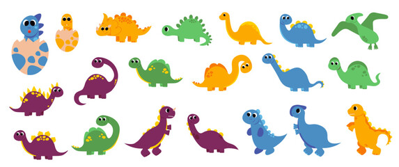 Cute Colorful Dinosaurs 1