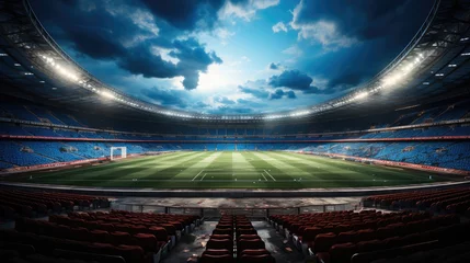 Fotobehang Football stadium with seat. © visoot