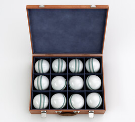 Cricket Balls In Display Box