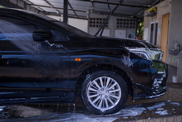 car wash in snow