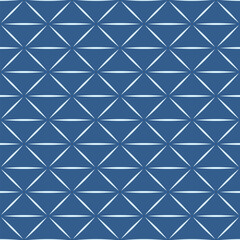 Japanese Diamond Square Line Vector Seamless Pattern