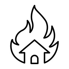 House fire icon