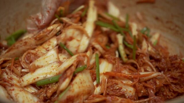 겉절이 김치 담그기