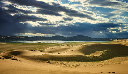 Obraz na płótnie Canvas Mongolia. Sands Mongol Els dunes